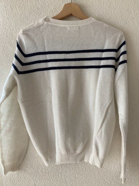 Pullover & Sweatshirts: Hübscher Strickpullover, Streifen blau – Gebraucht aus Glarus von Life_Fashion_Art 1