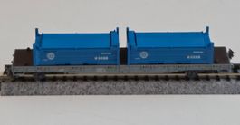 RhB-Rungenwagen Kato Spur N Beladen