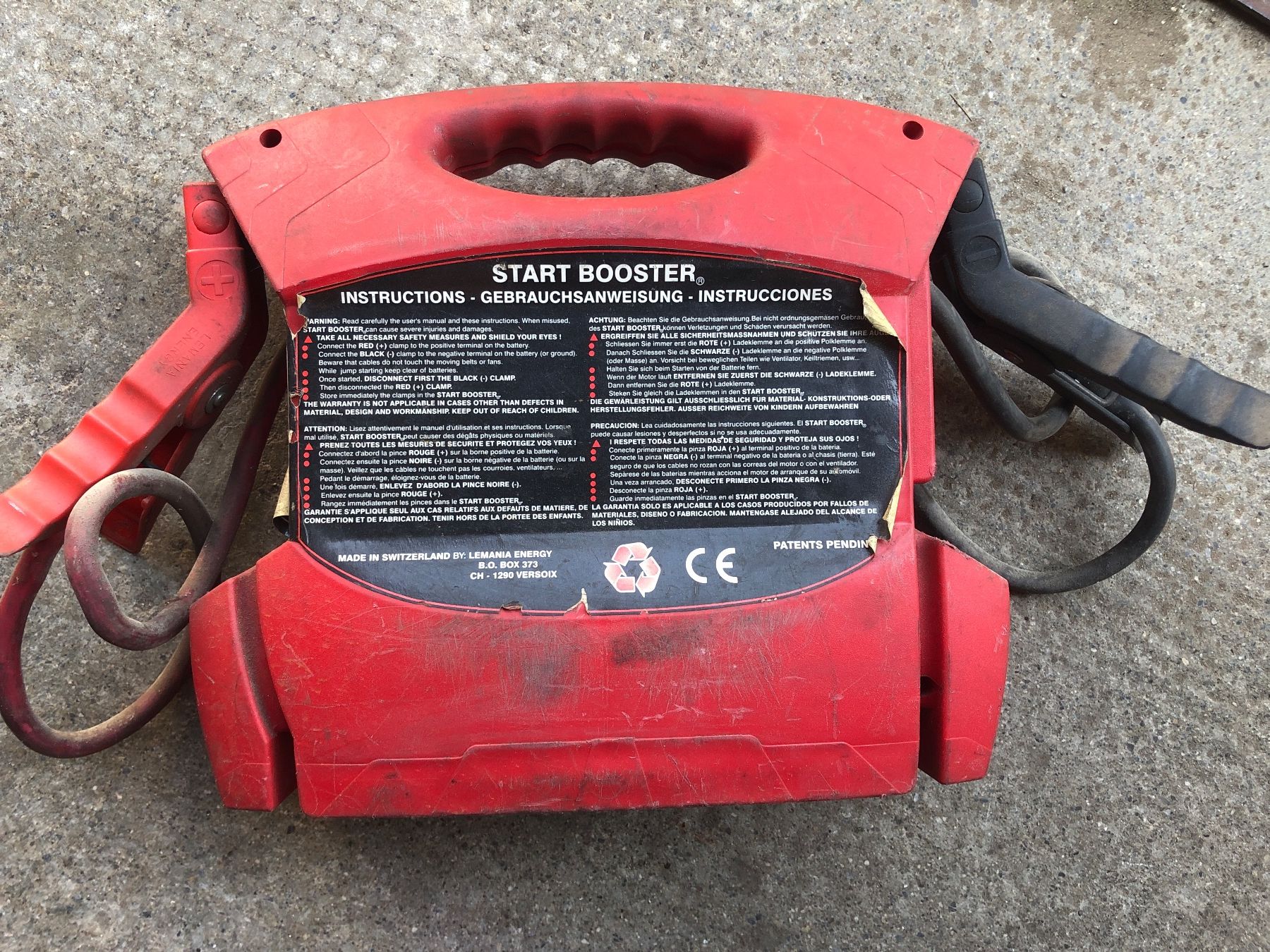 Tous les outils: Booster 1600A – Défectueux à Chénens par Touta1franc 1