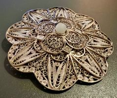 Filigrane Brosche Sterlingsilber