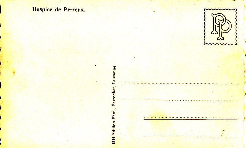 Cartoline postali: Perreux - Hospice de .. Aerofoto + c1915 – Usato da Emmenbrücke venduto da teestube 1