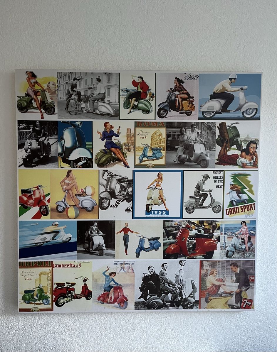 Foto & Immagini: Vespa Bild, 99 cm x 99 cm – Usato da Zürich venduto da jmg_8005
