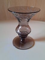 kleine ,alte Vase ,Rauchglas ,geschliffen