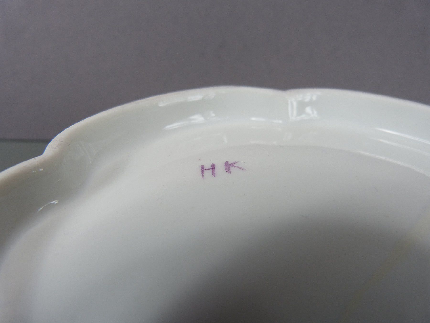 Piatti: Durchbruchteller Handgemalt Signiert HK – Usato da Rheineck venduto da amity 5