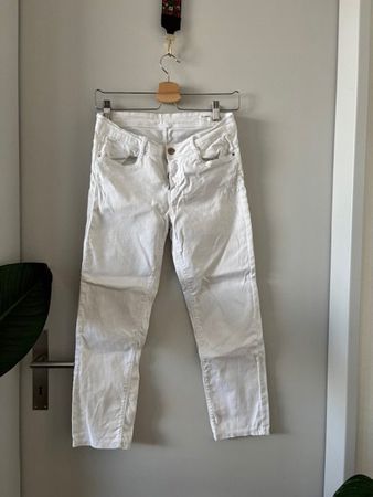 Weisse Skinny Jeans