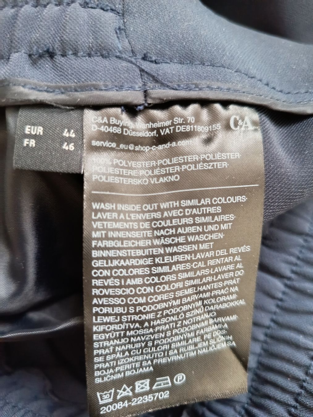 C&A Pantaloni: Freizeithose - Hose - C&A, Blau, Gr. 44 – Nuovo (secondo la descrizione) da Zug venduto da Annina29 3