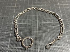 Taschenuhr Kette 800 Silber, 27 cm lang 14.5 g schwer
