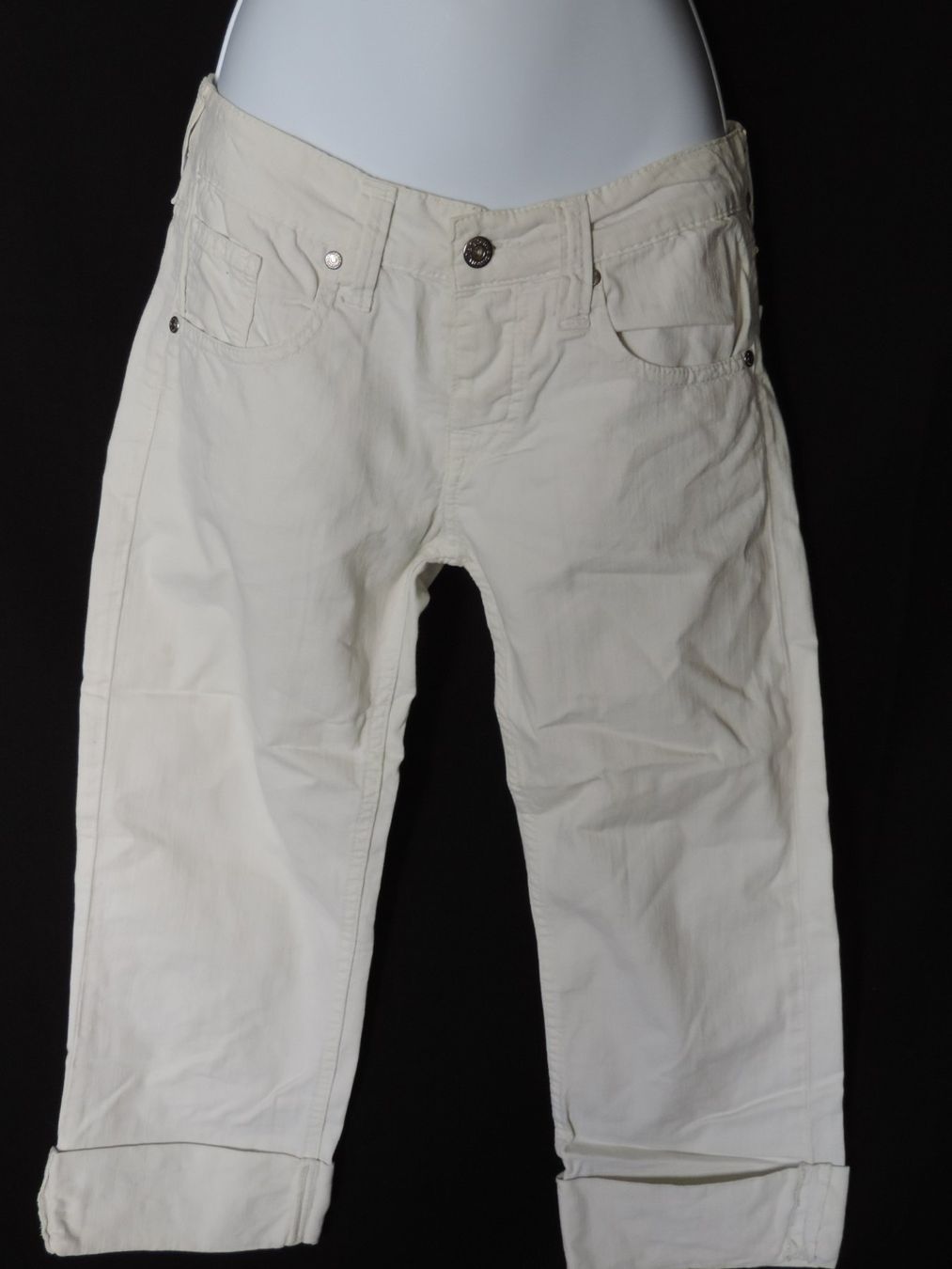 Pantalons: pantacourt effet jeans blanc – D'occasion à Genève par Axelle333 6