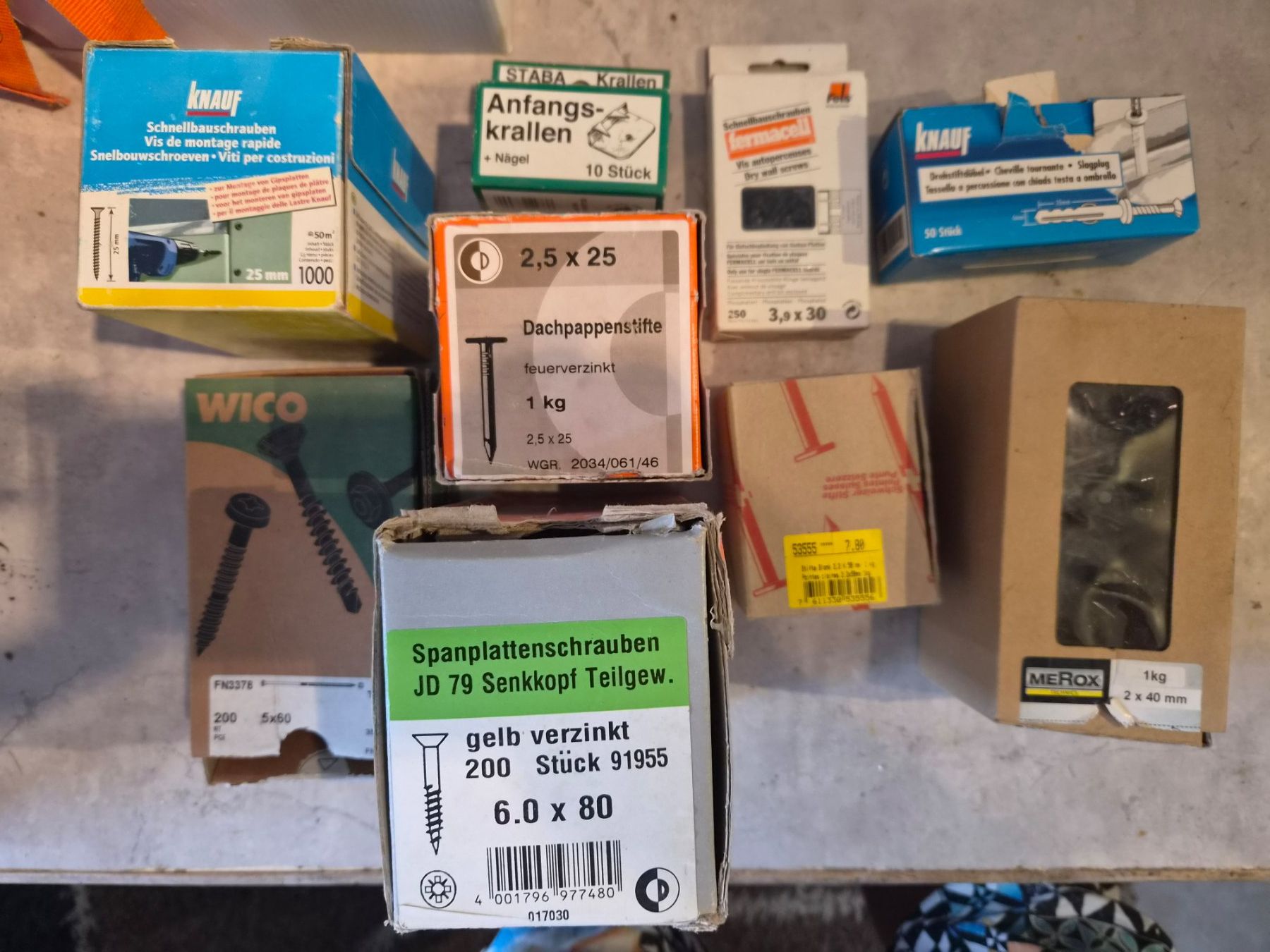 Alle Werkzeuge: Restposten div. Schrauben und Nägel – Neu (gemäss Beschreibung) aus Worben von Leuchu