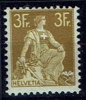 FREI <426> HELVETIA MIT SCHWERT 3 Fr. ** 116