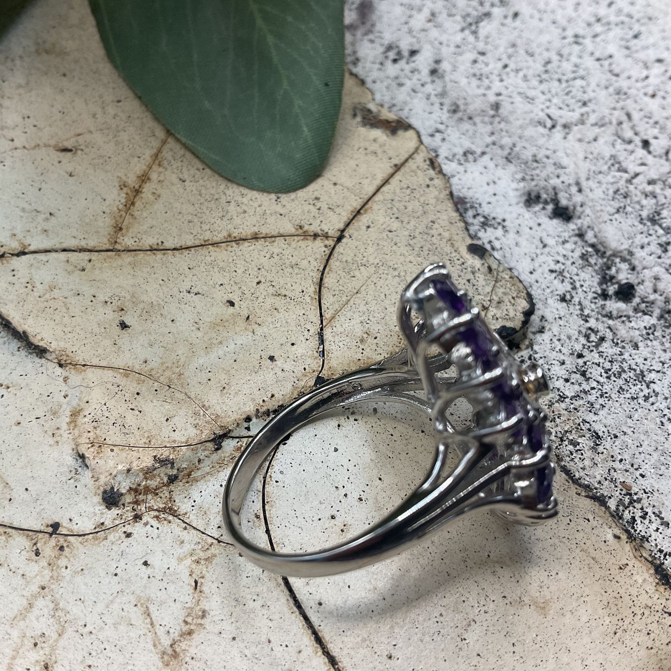 Anelli: Statementring Silber mit Turmalin, Amethyst, Smaragd – Nuovo (secondo la descrizione) da Luzern venduto da S.Kern01 1