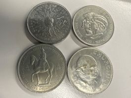 3x1 Crown, 1x5 Schilling England