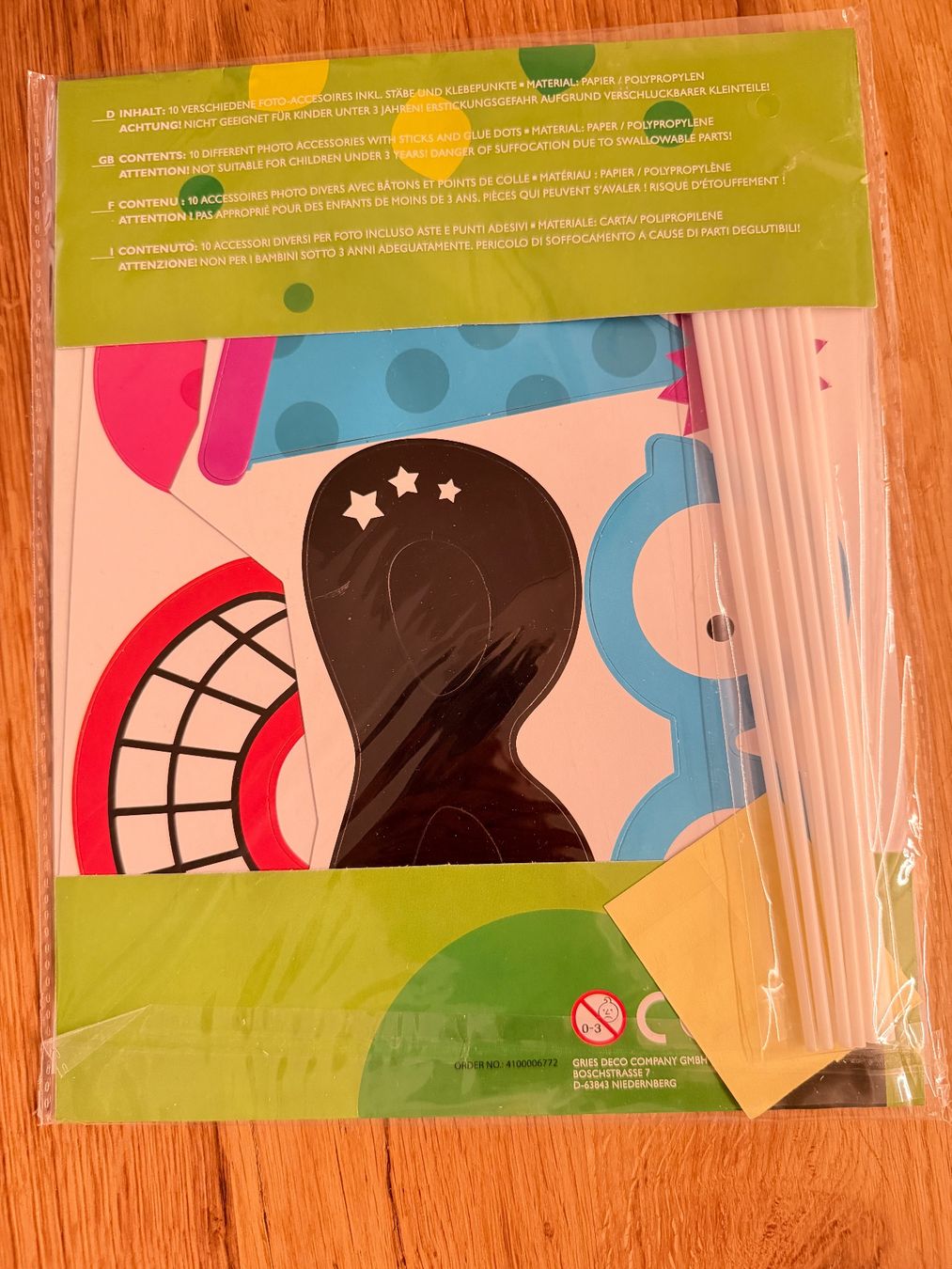Kostüme: Foto Accessoires Party 10er Set NEU – Neu und originalverpackt aus Teufen AR von Maleaa 1