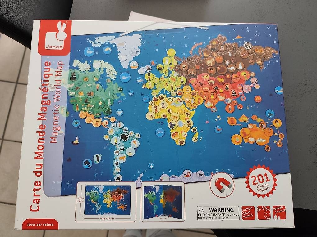 Giochi: Carte du monde magnétique Janod – Usato da Delémont venduto da emm_z2yb 1