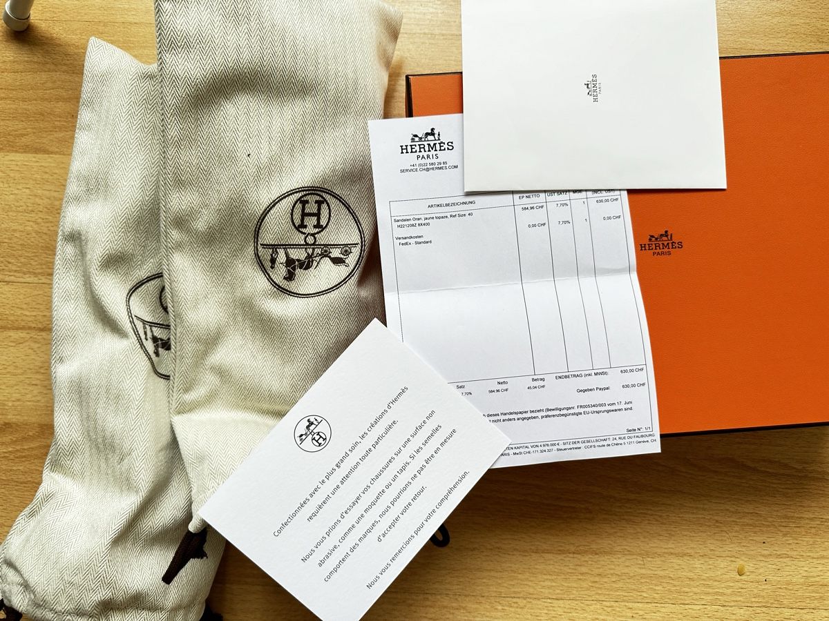 Hermès Damenschuhe: Original Hermes Oran Sandale Grösse 40 – Neu und originalverpackt aus Oberwil BL von Gutundsuperklein16 4