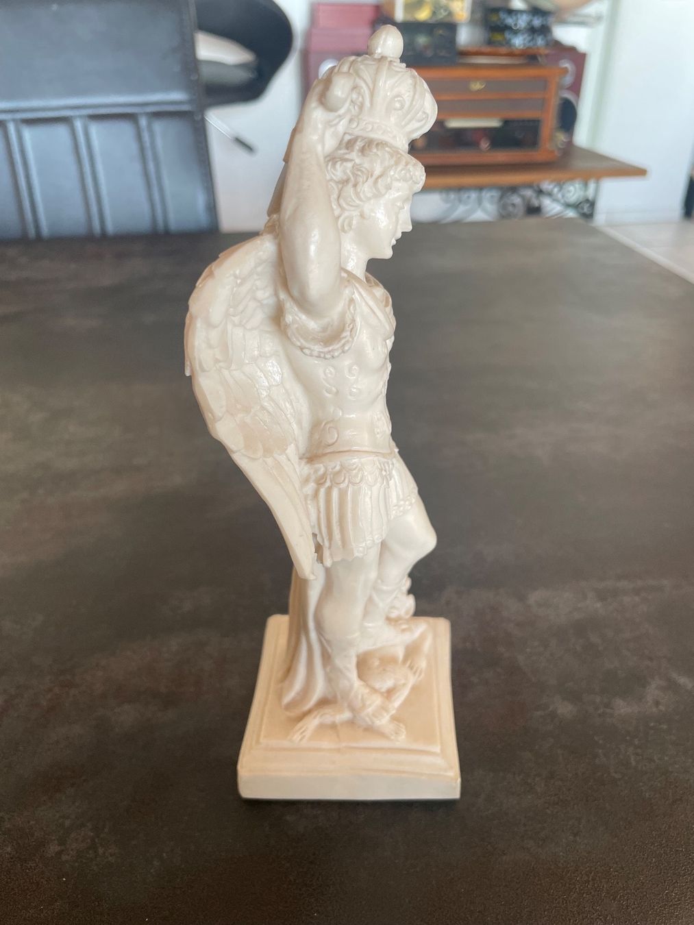 Statuette: Statuette San Michele Arcangelo en Résine – Usato da Vallamand venduto da Bricbracbroc82 4