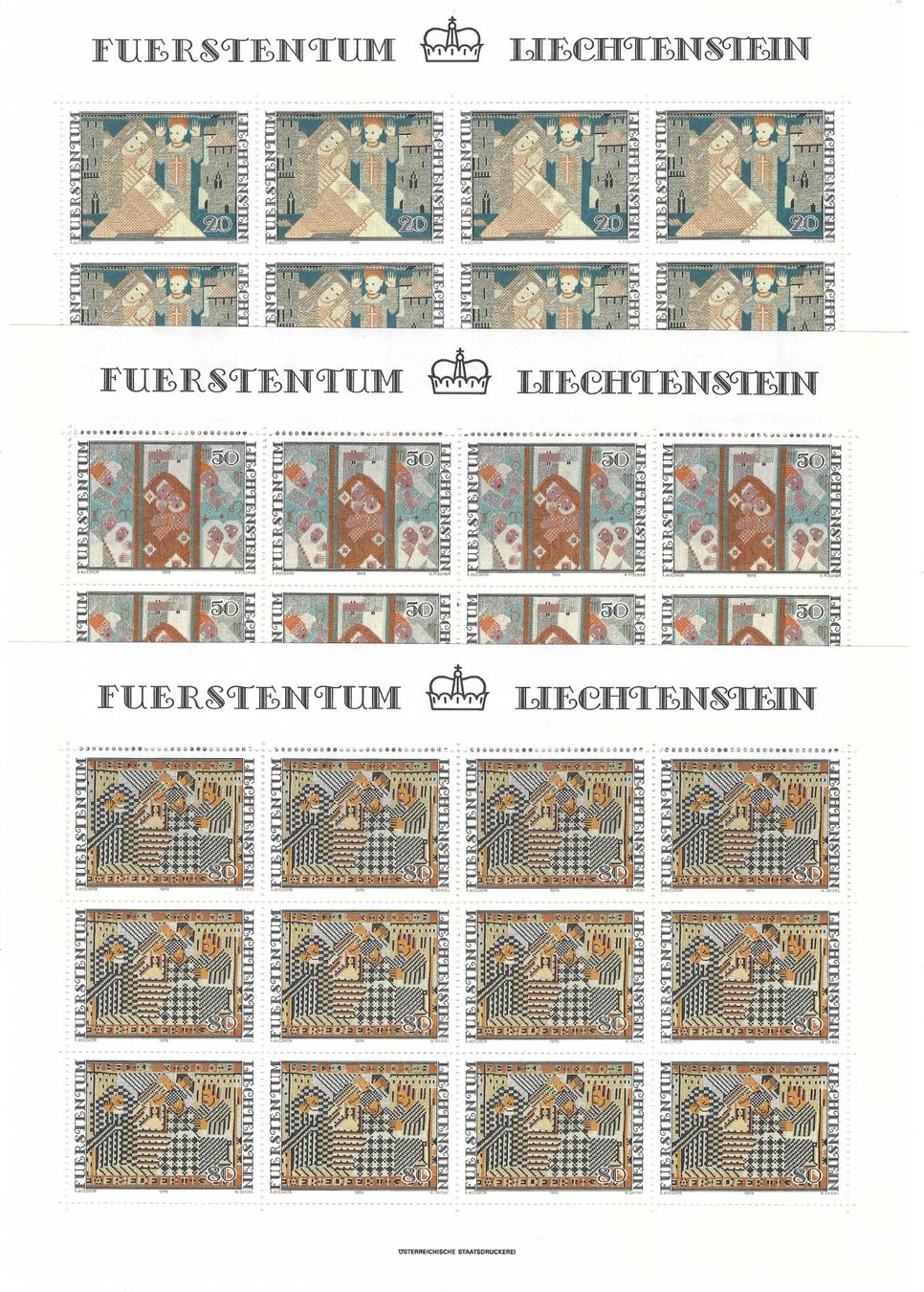 Tutti i francobolli: 1979, Serie Weihnachtsmarken, Bogen ** postfrisch – Nuovo (secondo la descrizione) da Wildhaus venduto da Brunphil