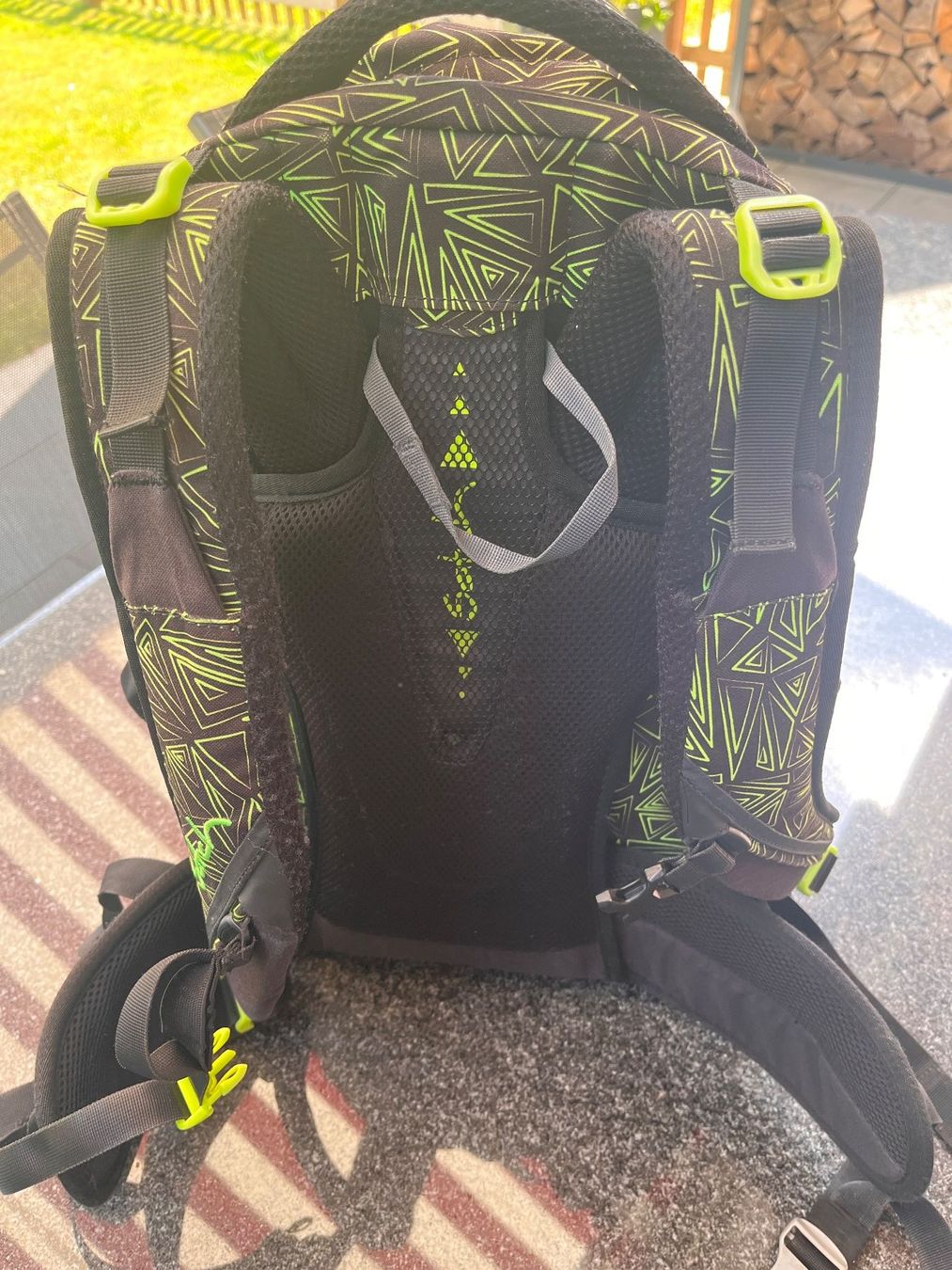 Satch Zaini: Satch Rucksack schwarz/grün – Usato da Effretikon venduto da Speedy074 1
