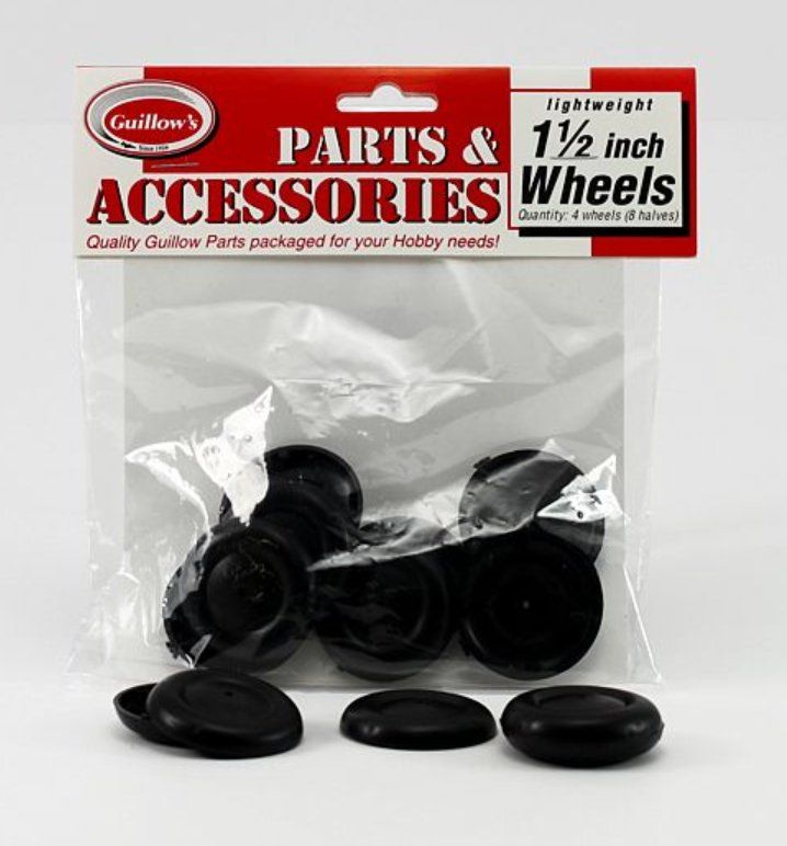 Modellismo RC: Guillow's 38mm Lightweight Plastic Wheels roues GUI 114 – Usato da Trélex venduto da Arnaudyak