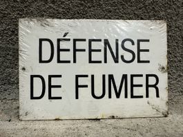 Defense de fumer rauchen verboten