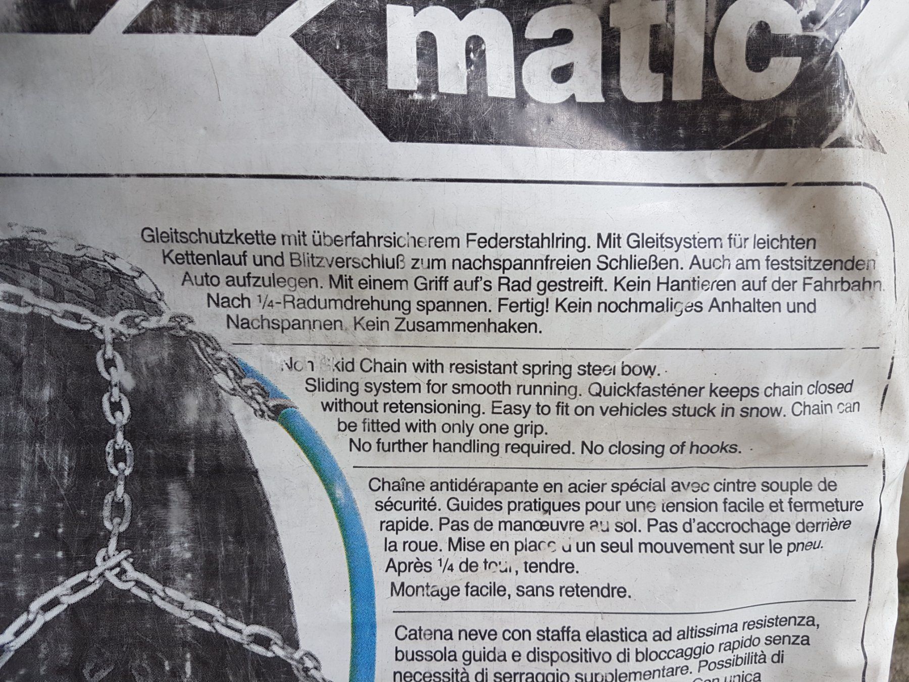Catene da neve: Schneeketten Starmatic 13" 14" 15" – Nuovo e nell'imballaggio originale da Lützelflüh-Goldb venduto da Guemseli 3