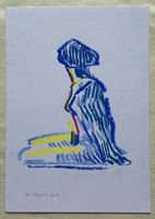 Walter Ropélé Original Fettkreide/Papier 20x15cm handsign.