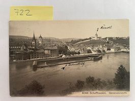 alte Ansichtskarte Schaffhausen Generalansicht, 1907
