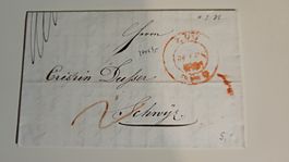 084. VORPHILABRIEF (ZUG - SCHWYZ 1836)