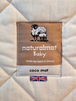 Naturalmat Baby Coco Mat 60x120 +neuer Bezug+Matratzenschutz