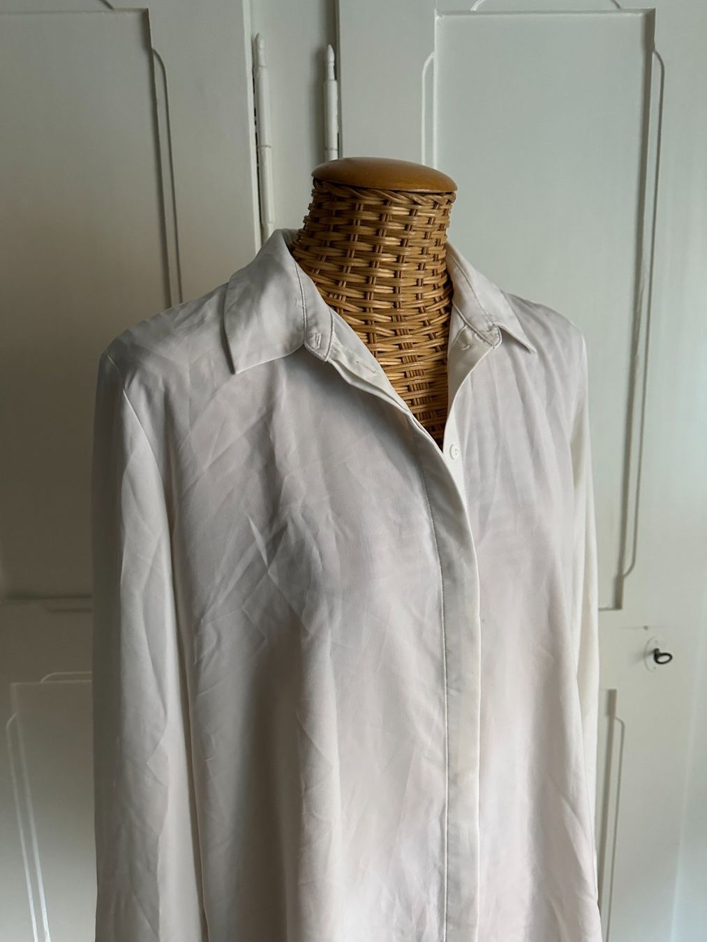 H&M Camicette: Bluse weiss fliessend - 38 – Usato da Zürich venduto da Diazaio 1
