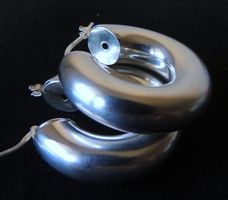 Silber 925 Creolen 28 mm / 8 mm