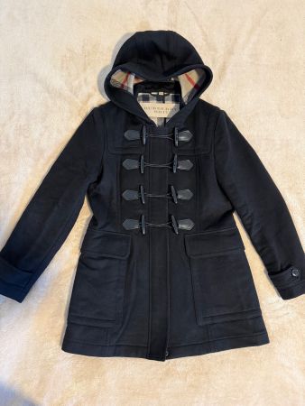 BURBERRY BRIT Mantel aus Wolle Gr.M/L (UK14 EU42), schwarz