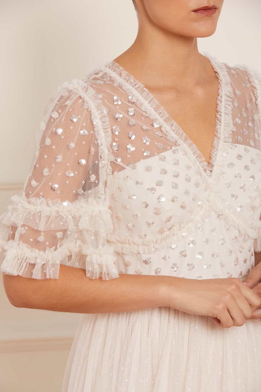Vestiti: NEEDLE & THREAD- BALLKLEID - CREAM NEU! Orginalpreis 465.- – Nuovo e nell'imballaggio originale da Zürich venduto da luxuryoutlet1 2