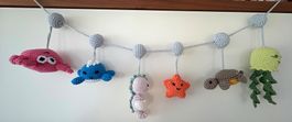 Ghirlanda Culla / Passeggino Amigurumi "Mondo Marino"