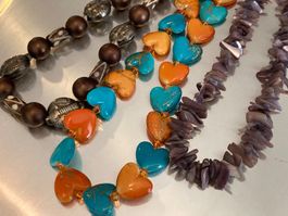 3 colliers vintage