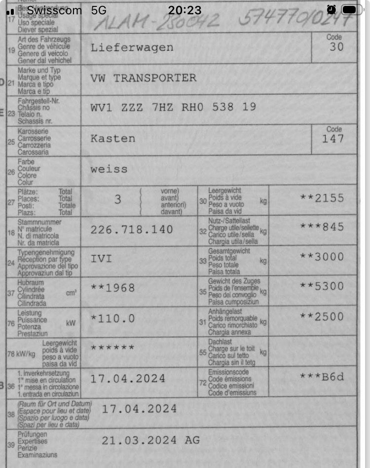 VW Portapacchi: Alu- Dachträger VW T6 Transporter – Usato da Scharans venduto da Hengst0 4