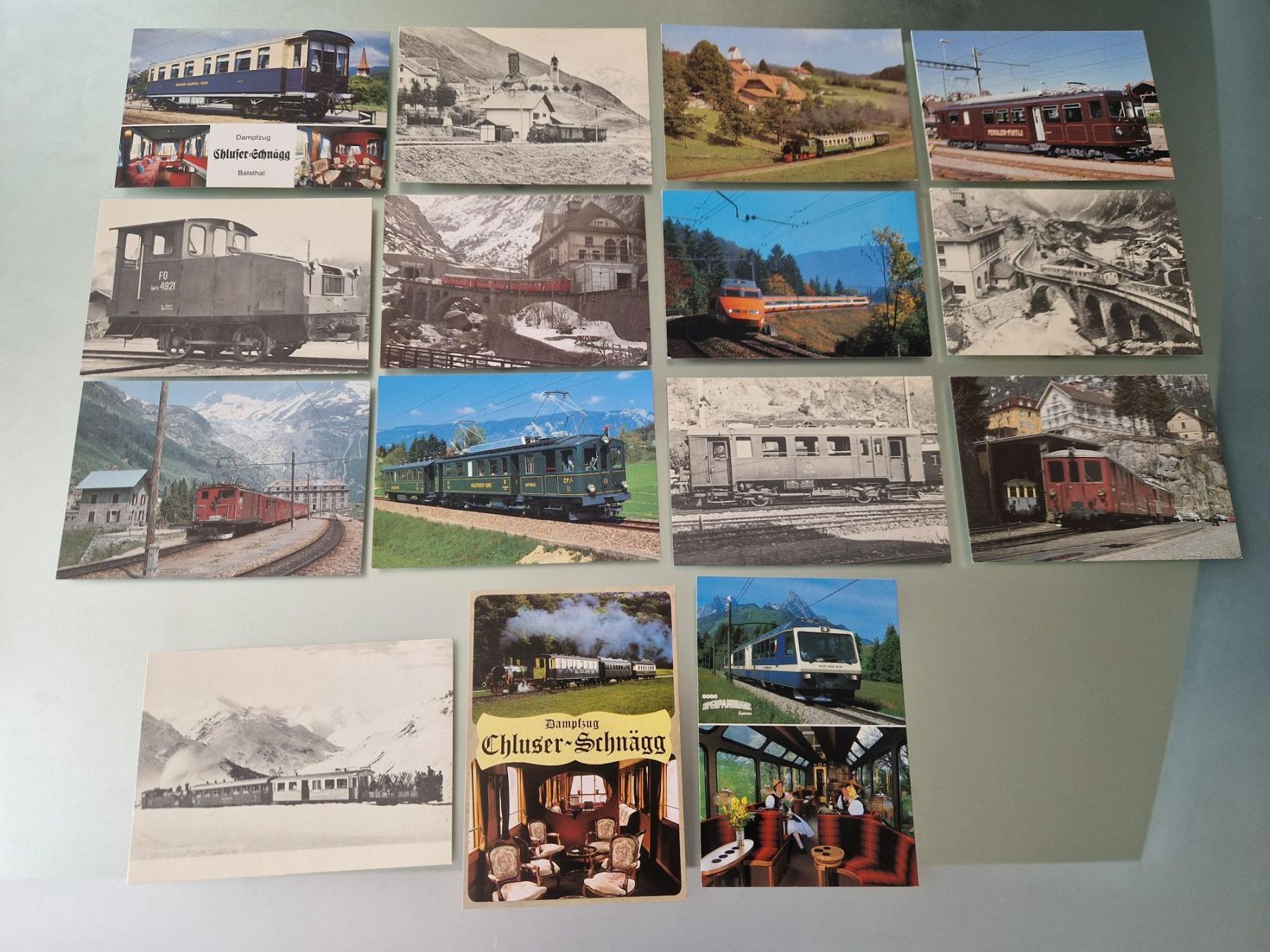 Ansichtskarten: AK: Bahnen  Schweiz, – Gebraucht aus Büetigen von philat