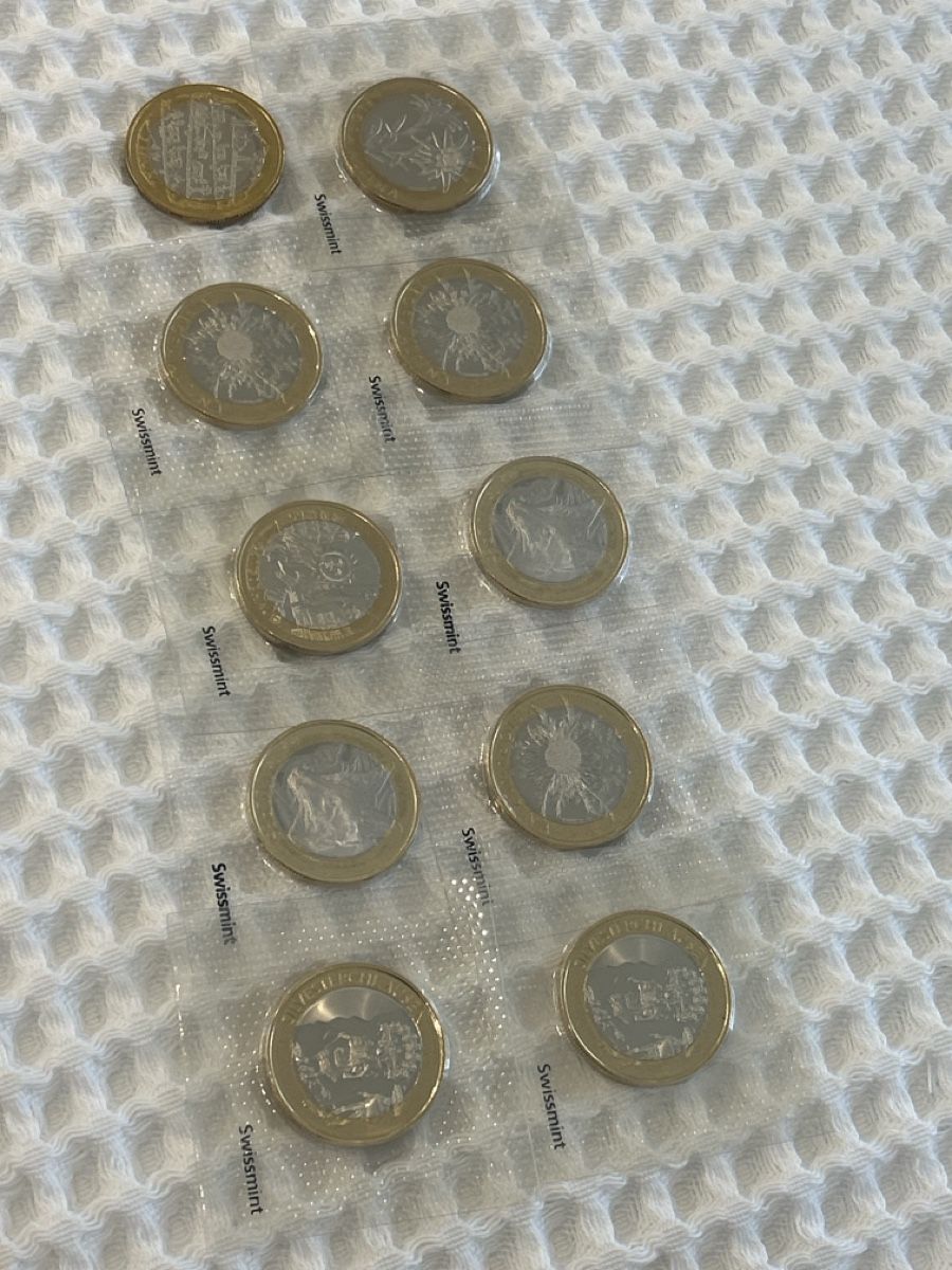 Tutti le monete: 10 pièces de 10fr  – Nuovo (secondo la descrizione) da Villars-sûr-glane venduto da Brocstock