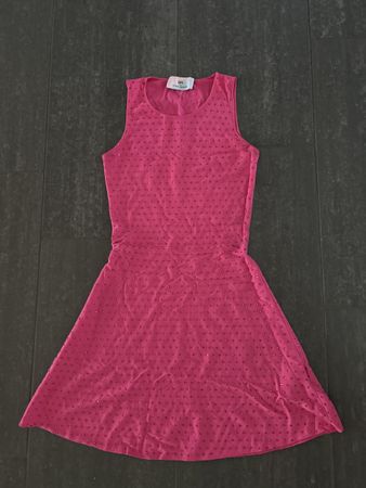 Chiara Ferragni Pink Rhinestone Dress S