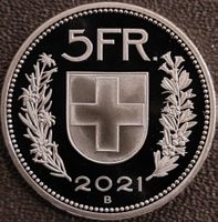 5 Franken 2021 stgl. / aus Münzsatz