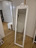 Standspiegel Weiss mit Ornament Verzierungen guter Zustand
