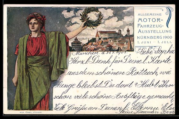 Cancelleria postale: Litho Nürnberg, Allgemeine Motorfahrzeu – Usato da Berlin venduto da bartko-reher