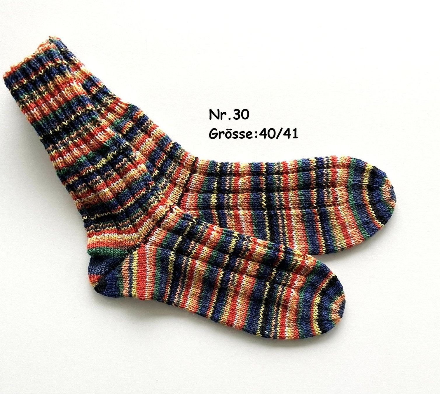 Socken: Socken handgestrickt   Gr.40/41   Nr.30 – Neu und originalverpackt aus Täuffelen von wollness
