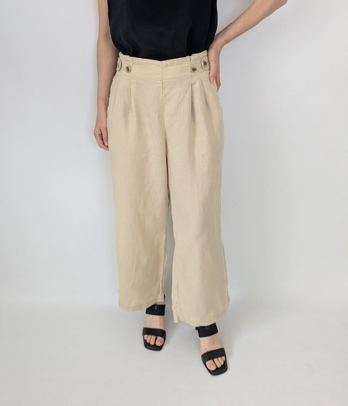 Esprit Pantaloni: Esprit Hose beige Grösse 38 Leinen Damen – Usato da Rorschach venduto da olg_5qq2