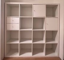 Kallax Weiss 147x147x39: 2 Schubladen und 2 Türli