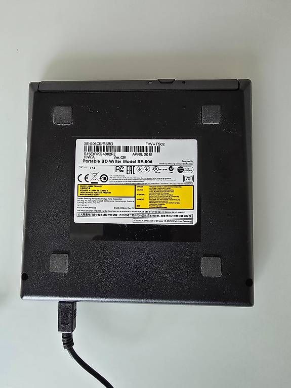 Samsung Sistemi audio & multimediali: Samsung BluRay Writer/BD Writer SE-506 extern USB – Usato da Thun venduto da Umd 1