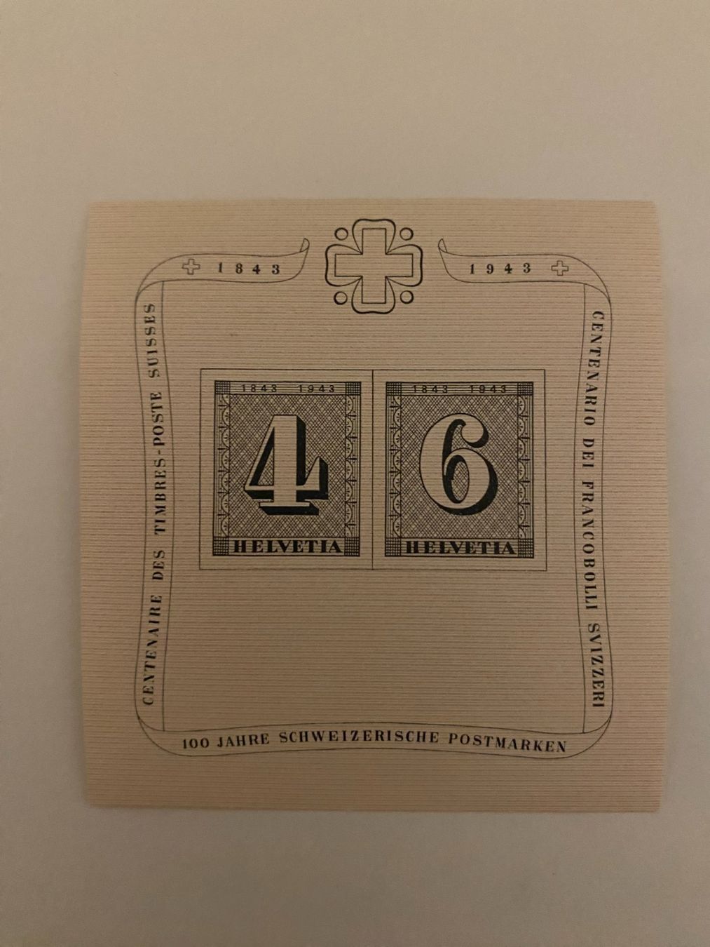 Alle Briefmarken: 2 Stk.Jubiläumsblock 100 jahre Schweizerische postmarken – Gebraucht aus matten b. interlaken von jfran17 1