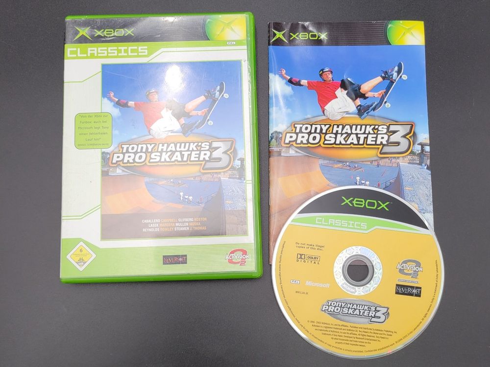Jeu Xbox - Tony Hawk's Pro Skater 3 Version FR Complète | Bon état