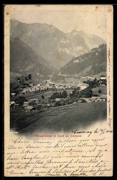 Ansichtskarten: AK Rossinières, Dent de Corjon – Gebraucht aus Berlin von bartko-reher