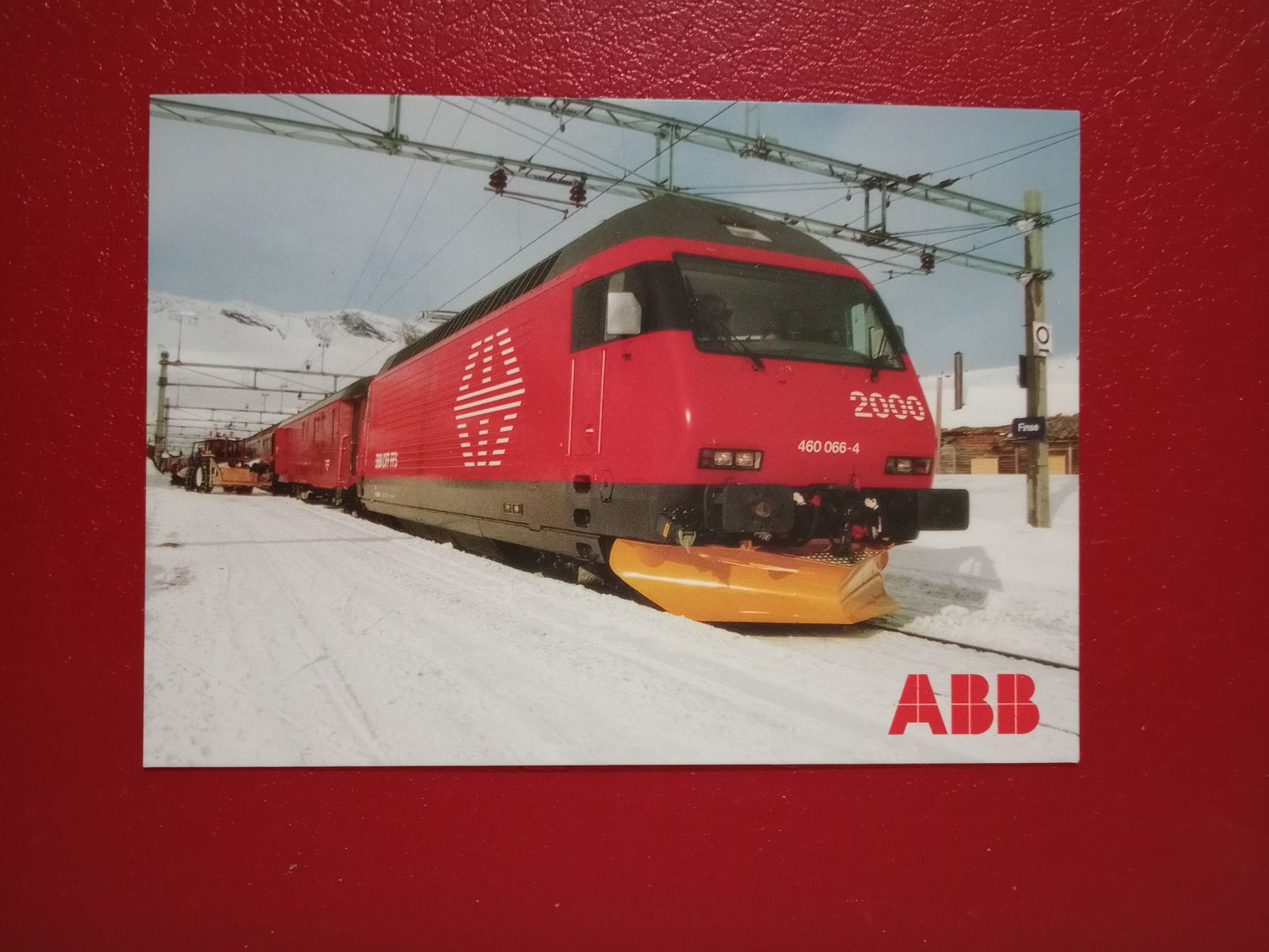 Cartoline postali: AK Bahn Werbung ABB SBB Re 460 – Usato da Küttigen venduto da Melisch1000